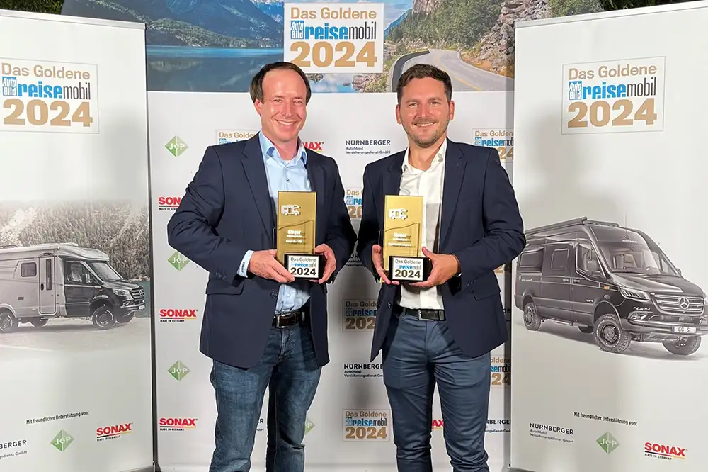 Hymer Grand Canyon S und ML-T 580 gewinnen zwei Mal Gold